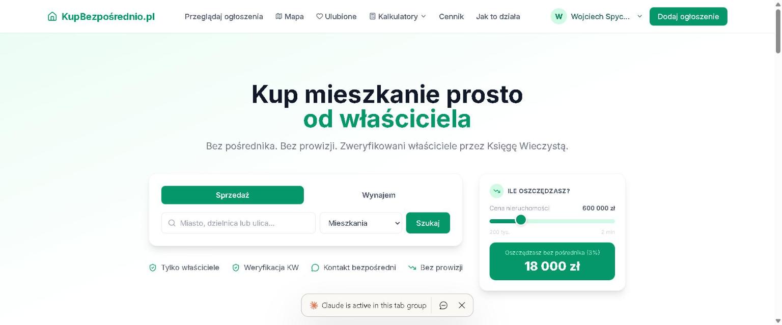 kupbezposrednio.pl — zrzut ekranu strony